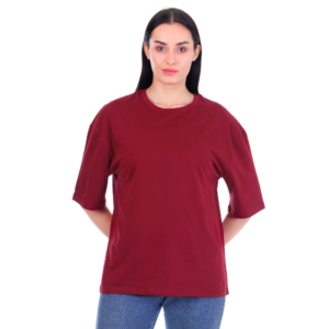 ficon women oversized solid cotton t shirt