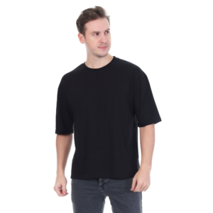 ficon men oversized solid cotton t shirt | round neck 3/4 sleeve casual t shirt for men