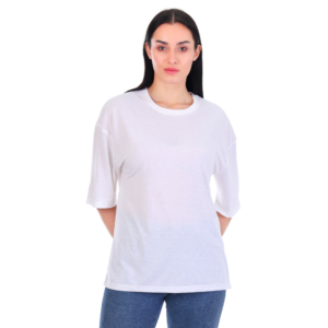 ficon women oversized solid cotton t shirt