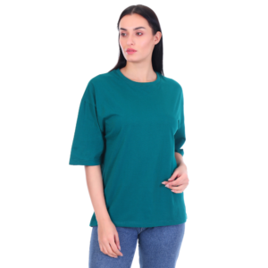 ficon women oversized solid cotton t shirt