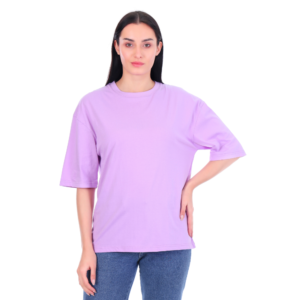 ficon women oversized solid cotton t shirt